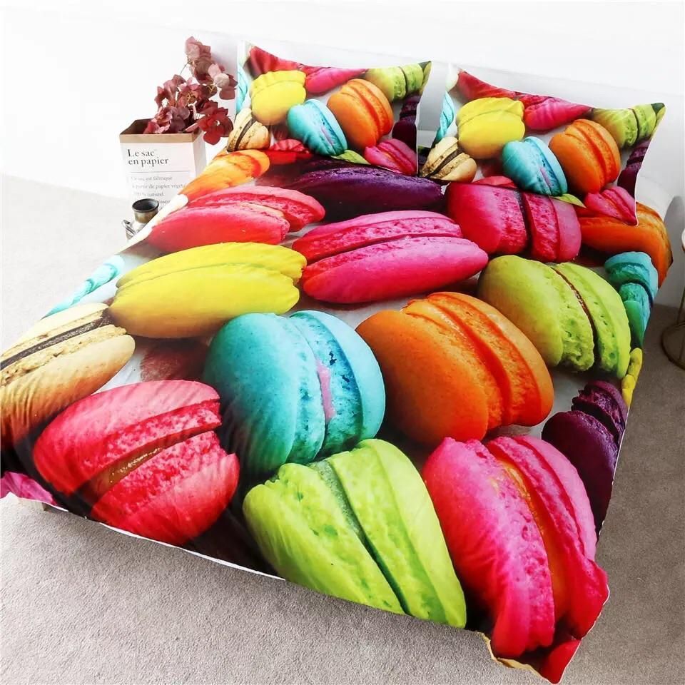 Macaroon Food Coma Bedding Set