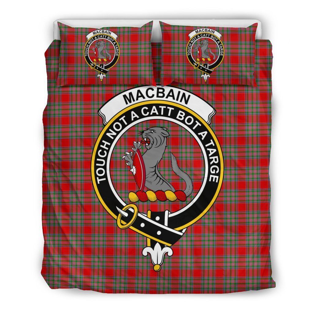Macbain Clan Badge Tartan Bedding Set
