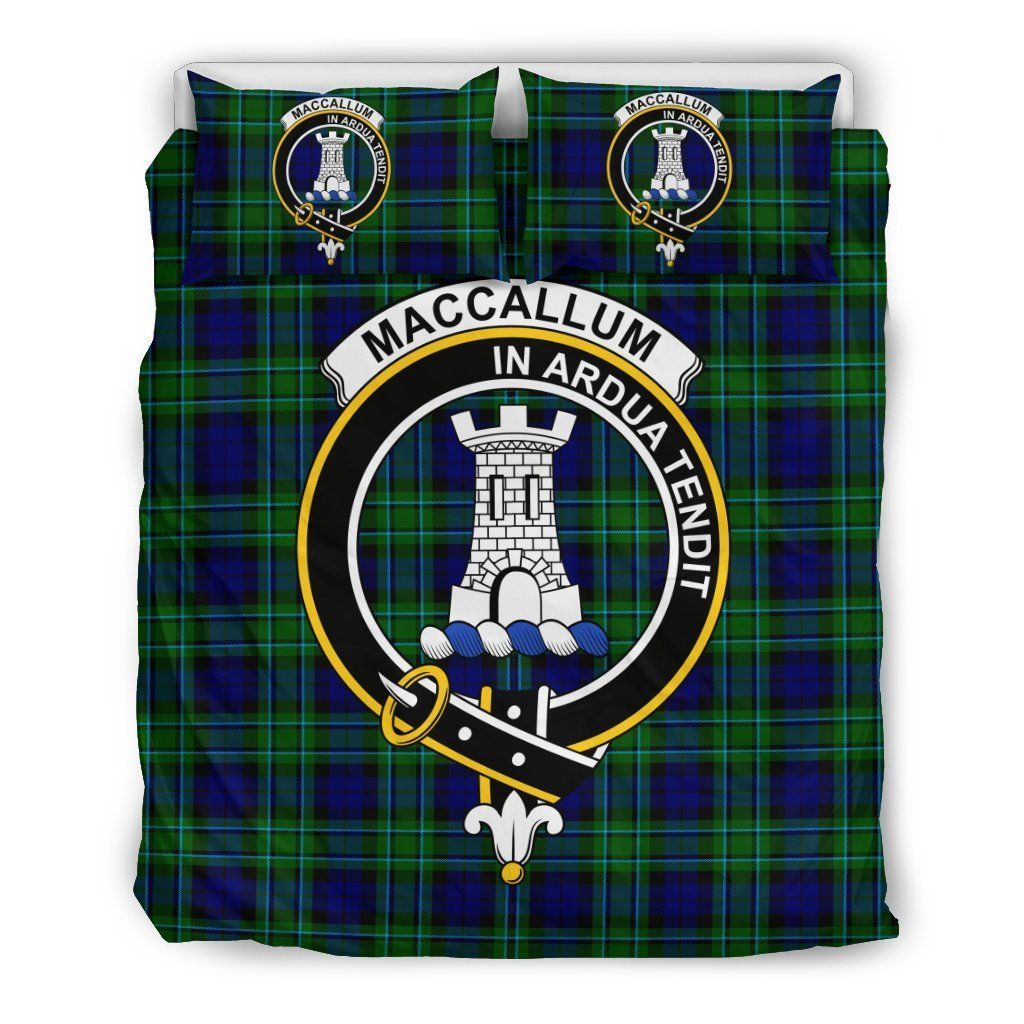 Maccallum Clan Badge Tartan Bedding Set