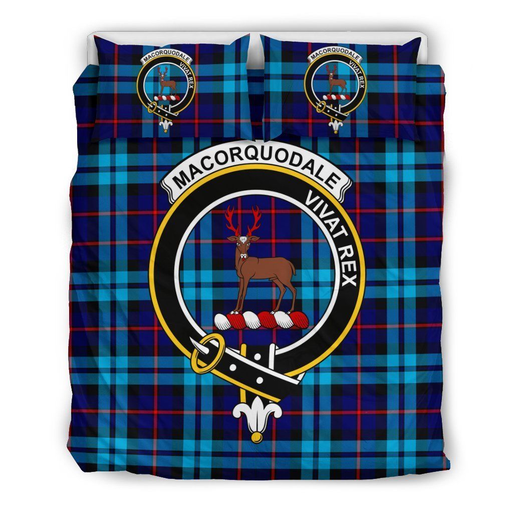 Maccorquodale Clan Badge Tartan Bedding Set
