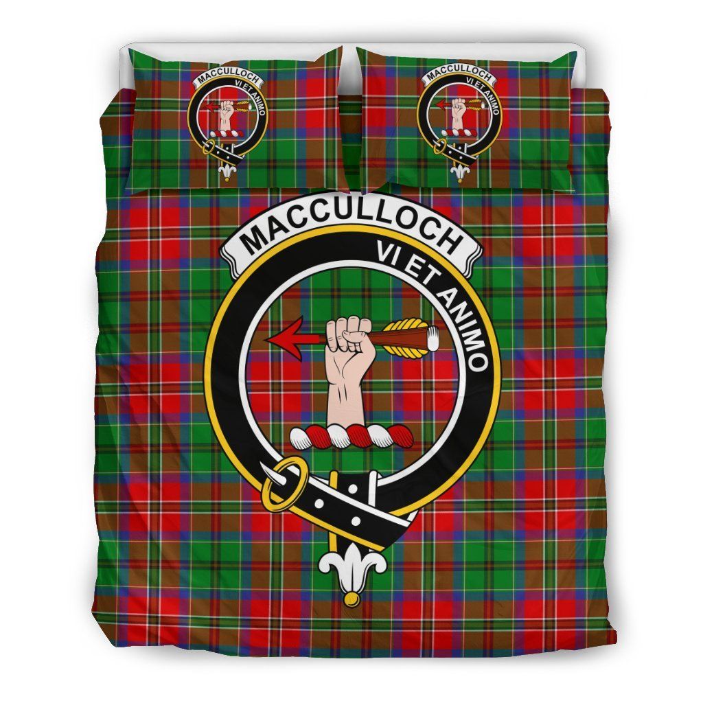 Macculloch Clan Badge Tartan Bedding Set