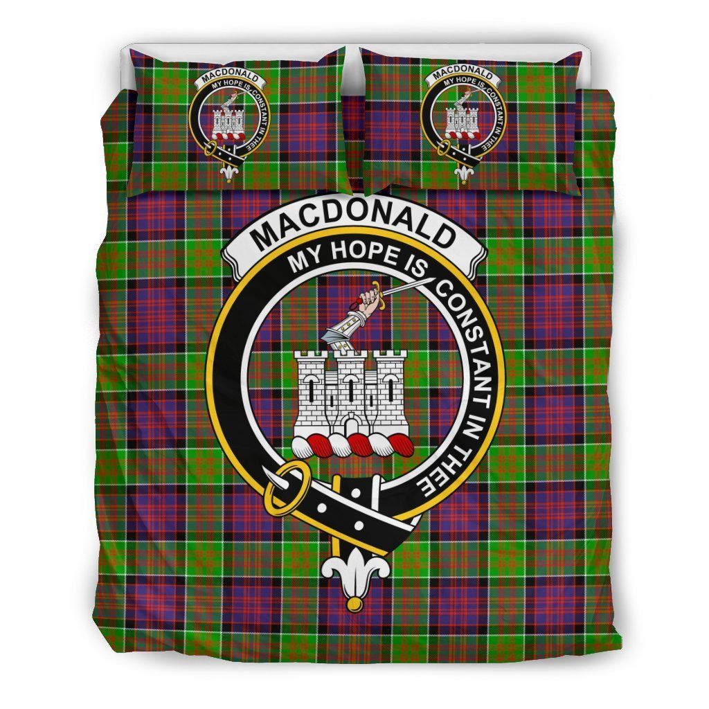 Macdonald Of Clan Badge Tartan Bedding Set