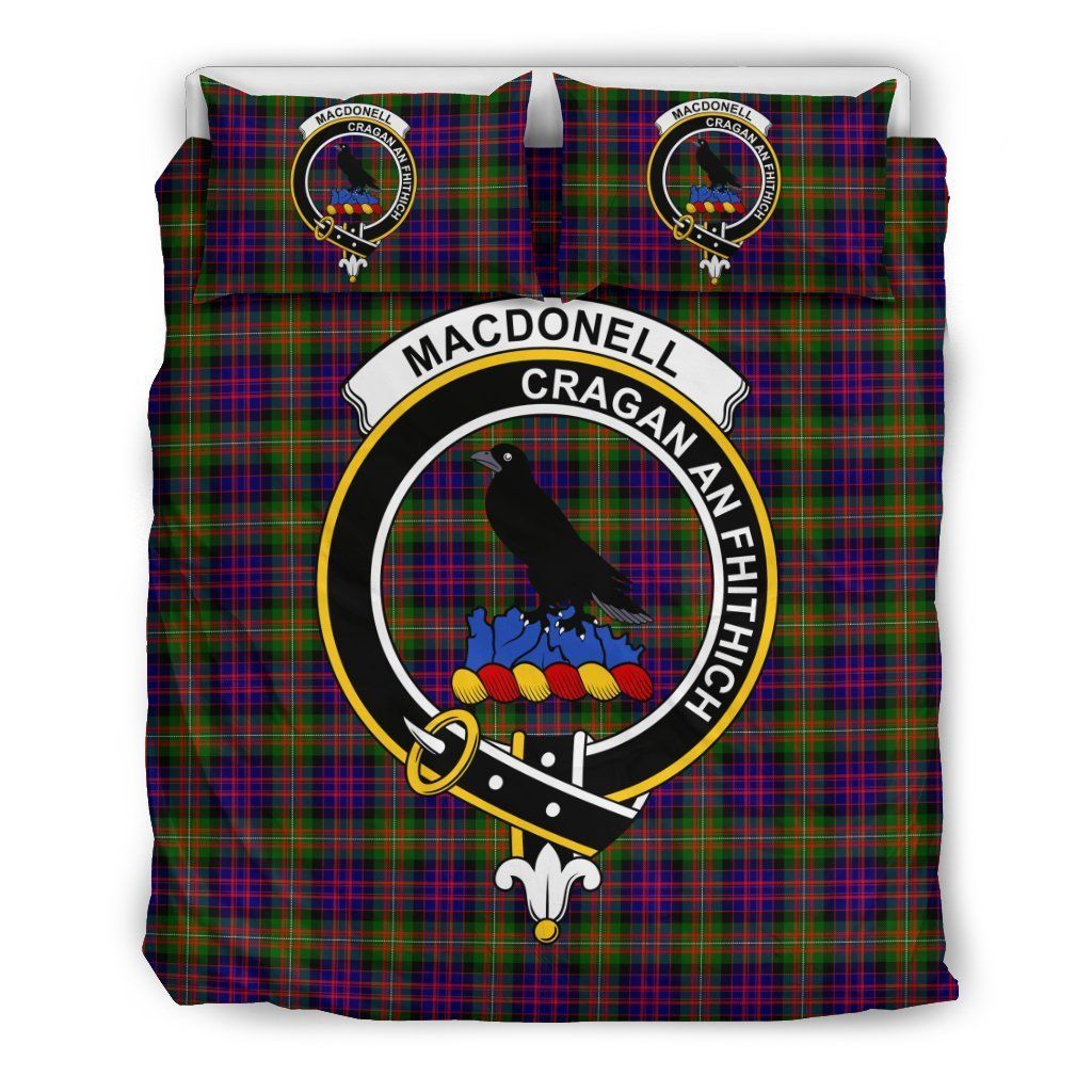 Macdonnell Of Glengarry Clan Badge Tartan Bedding Set