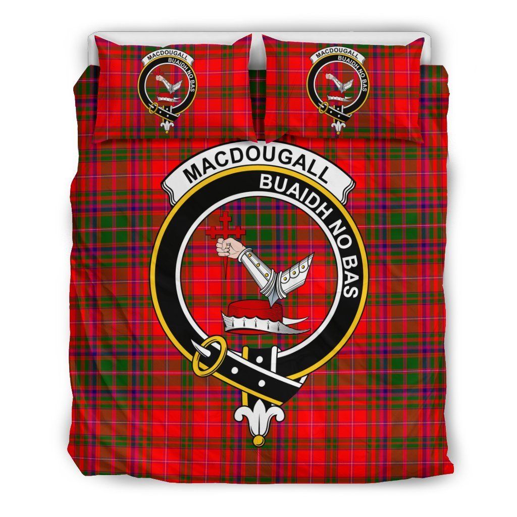Macdougall Clan Badge Tartan Bedding Set