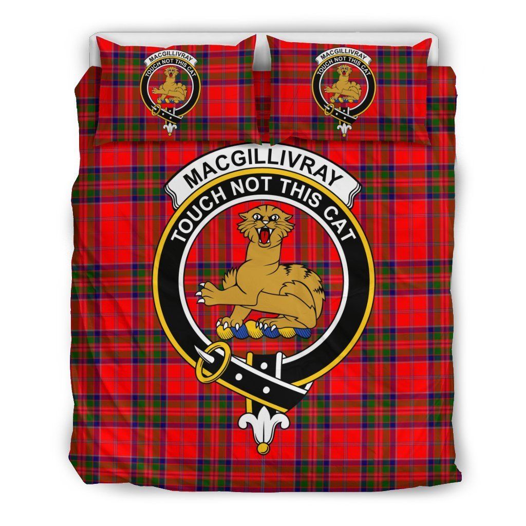 Macgillivray Clan Badge Tartan Bedding Set