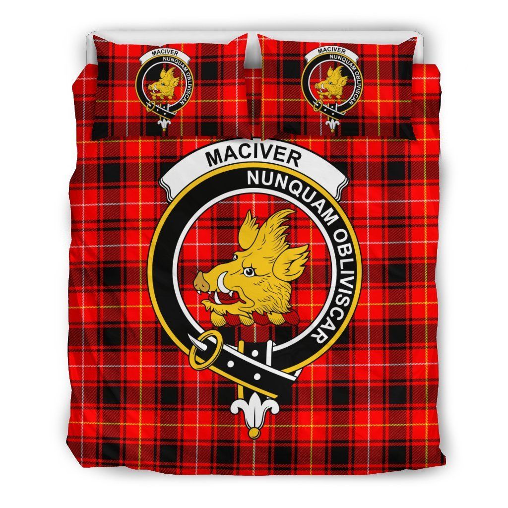 Maciver Clan Badge Tartan Bedding Set