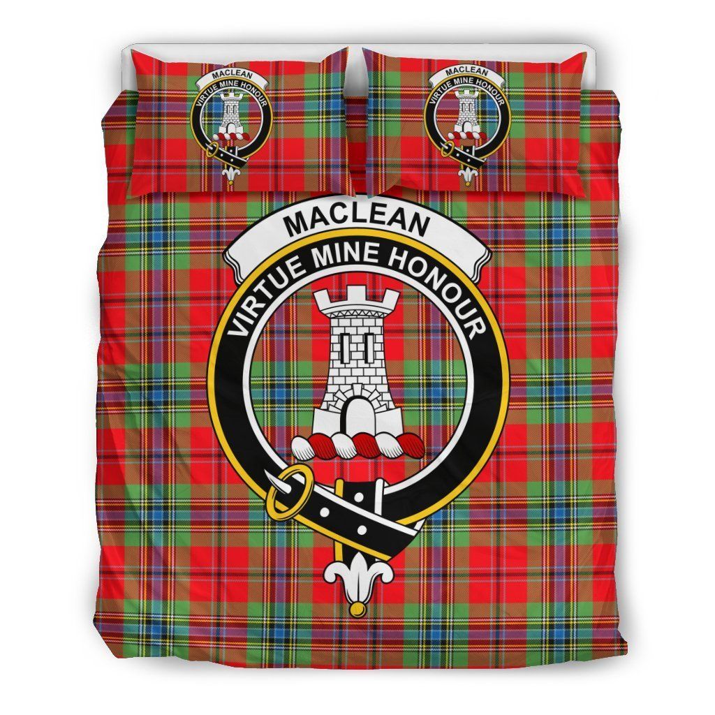 Maclean Of Duart Clan Badge Tartan Bedding Set