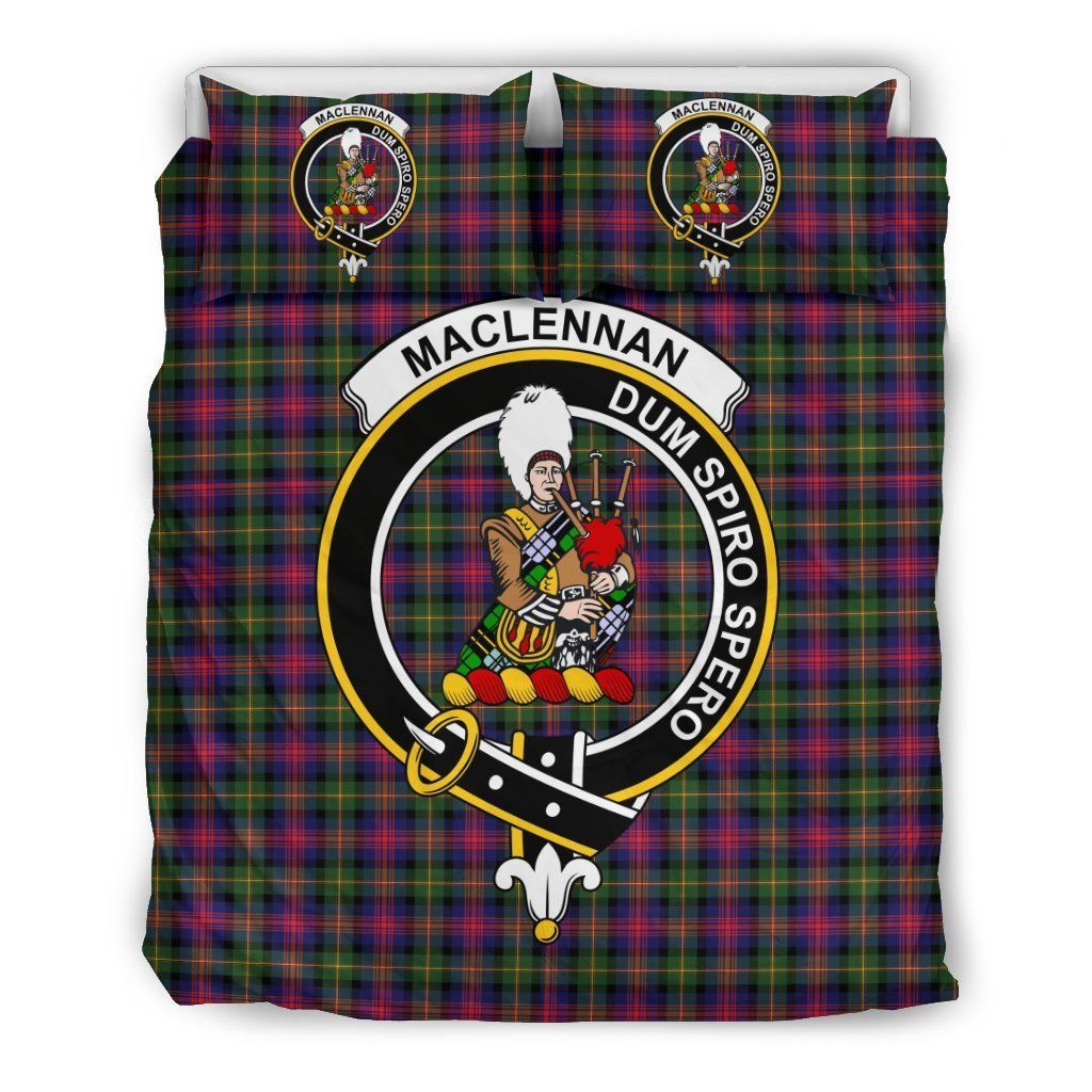 Maclennan Clan Badge Tartan Bedding Set