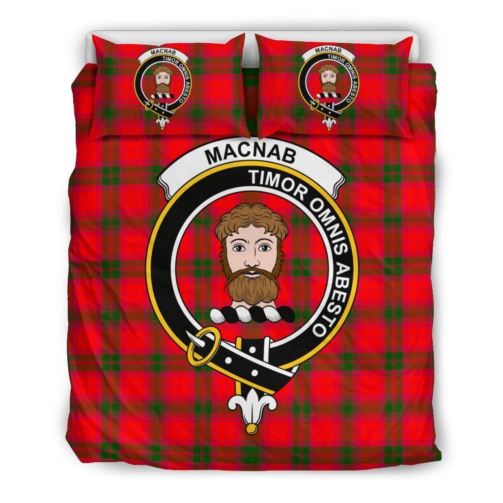 Macnab Clan Badge Tartan Bedding Set