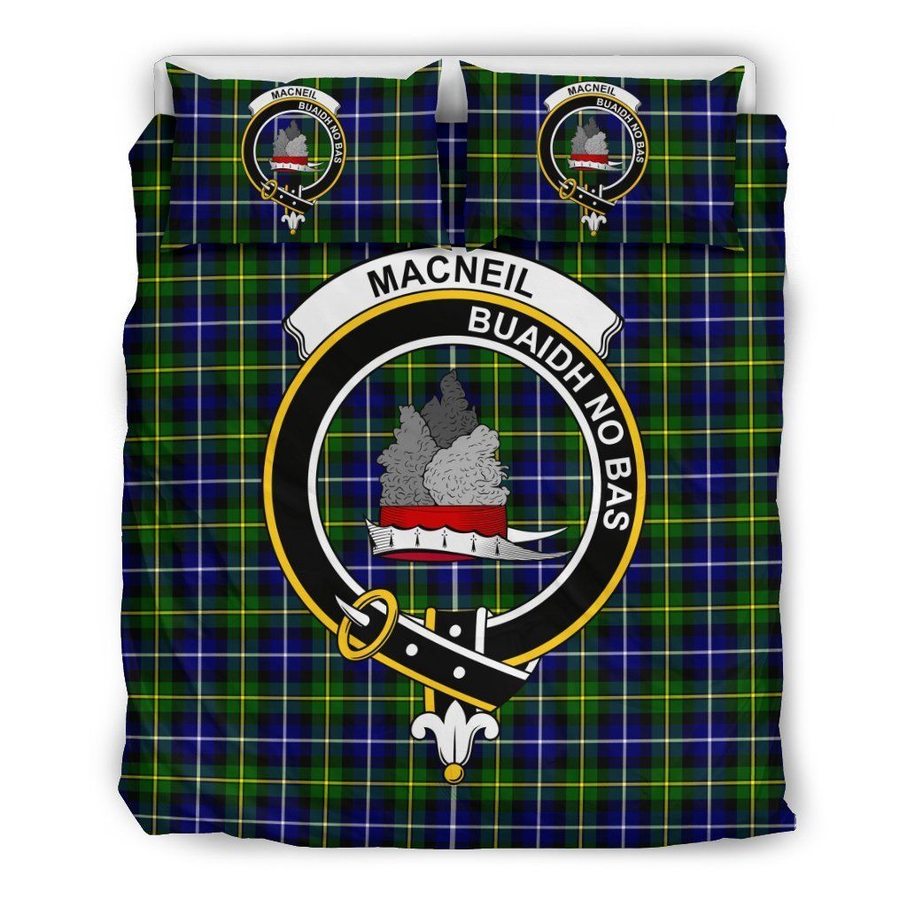 Macneil Of Barra Clan Badge Tartan Bedding Set