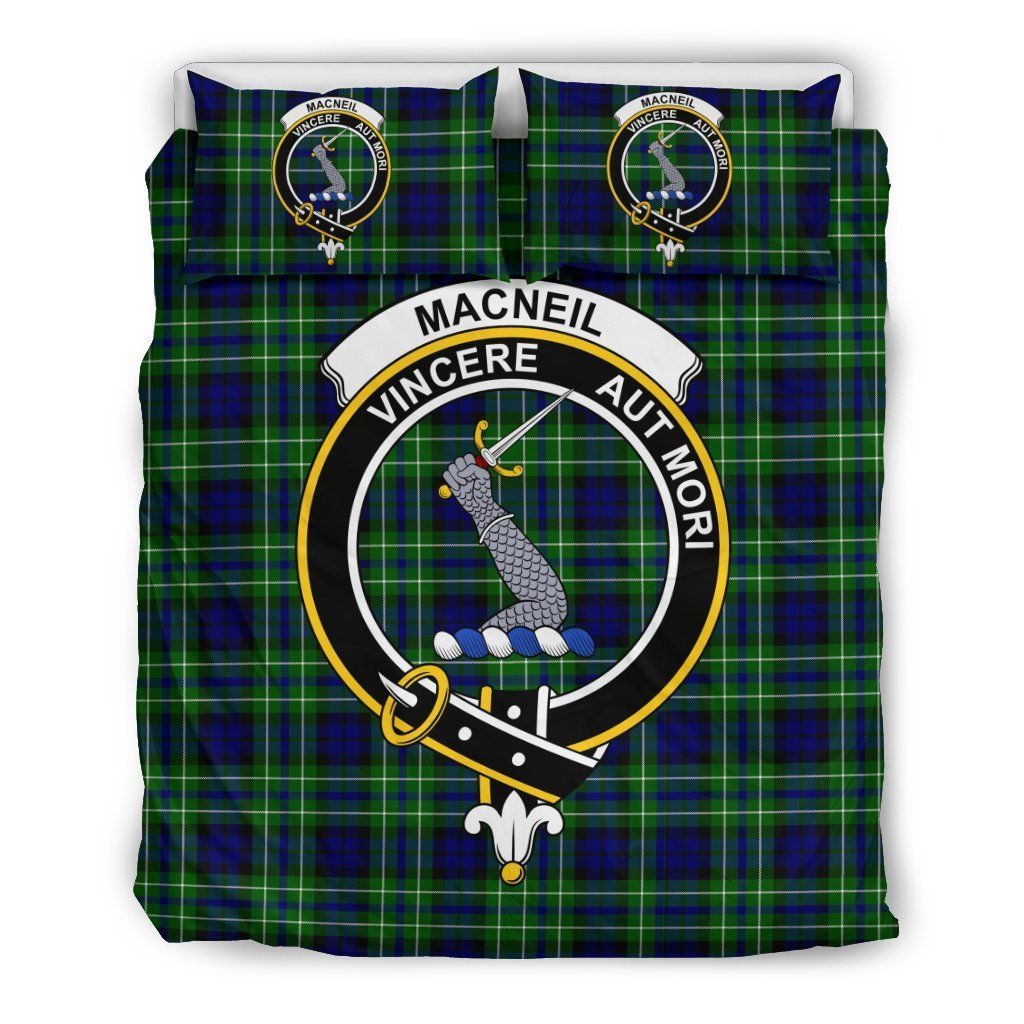 Macneil Of Colonsay Clan Badge Tartan Bedding Set