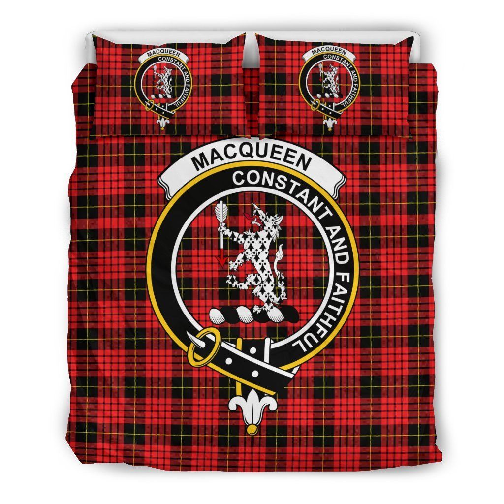 Macqueen Clan Badge Tartan Bedding Set