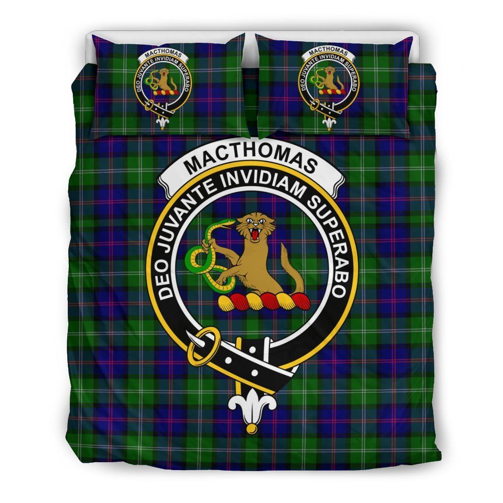 Macthomas Clan Badge Tartan Bedding Set