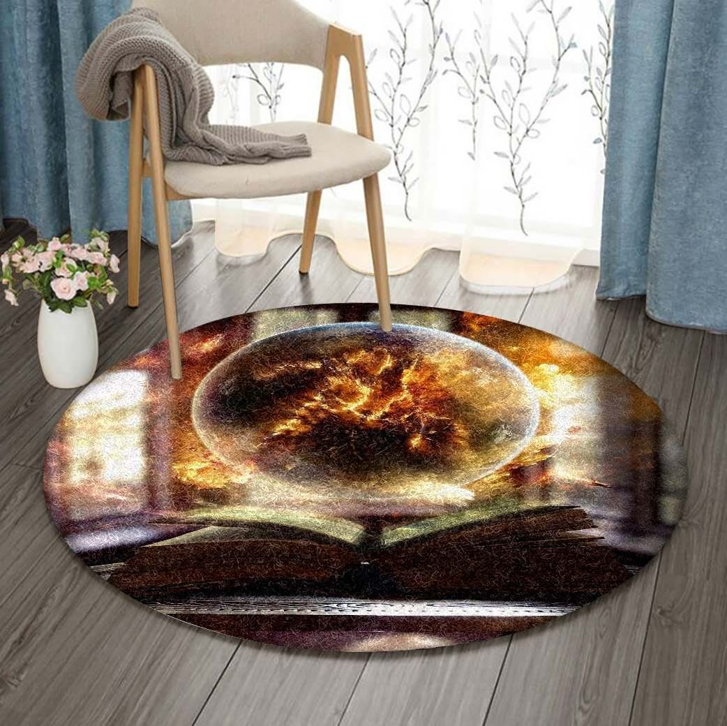 Magic Book Round Carpet