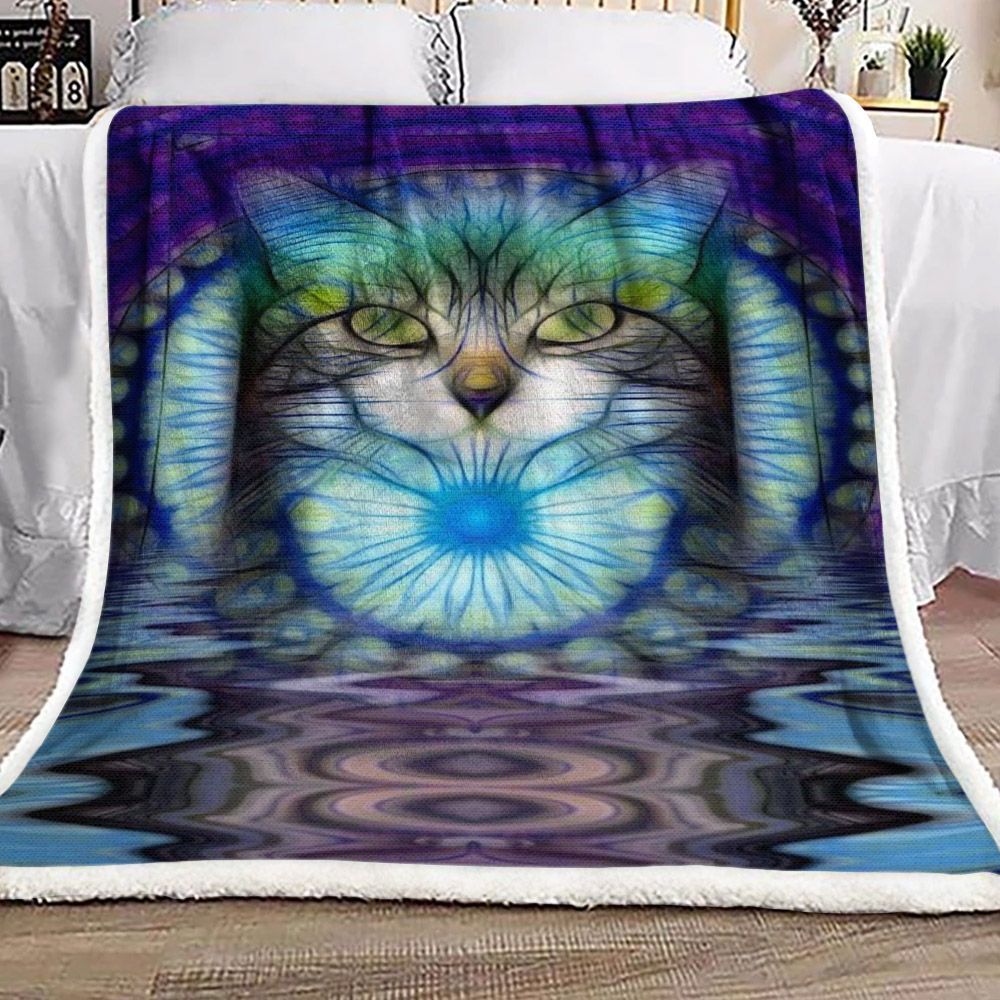 Magic Cat Sherpa Fleece Blanket