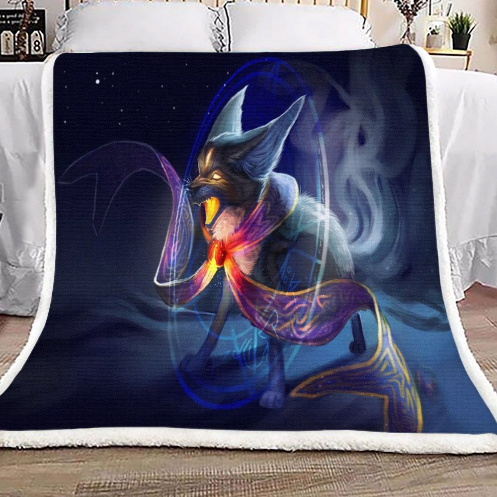 Magic Fennec Fox Sherpa Fleece Blanket