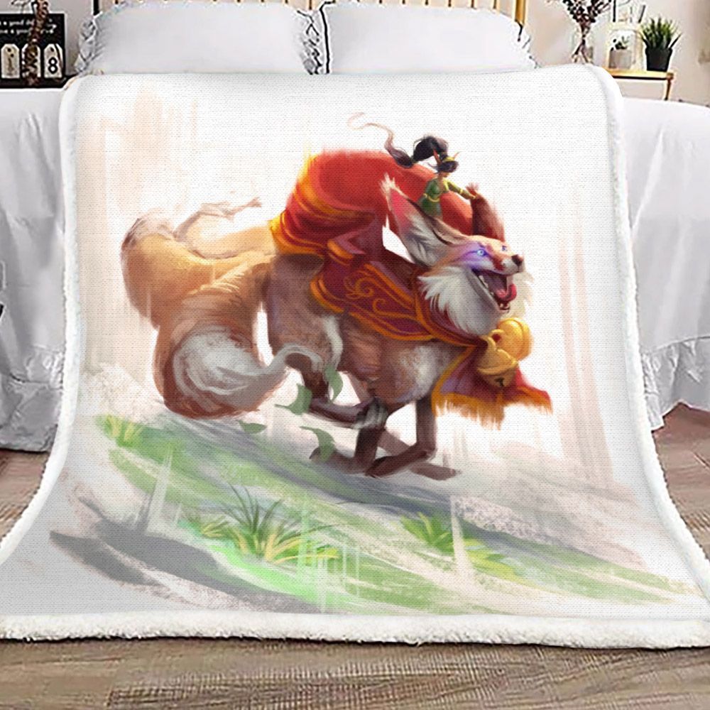 Magic Fox Sherpa Fleece Blanket
