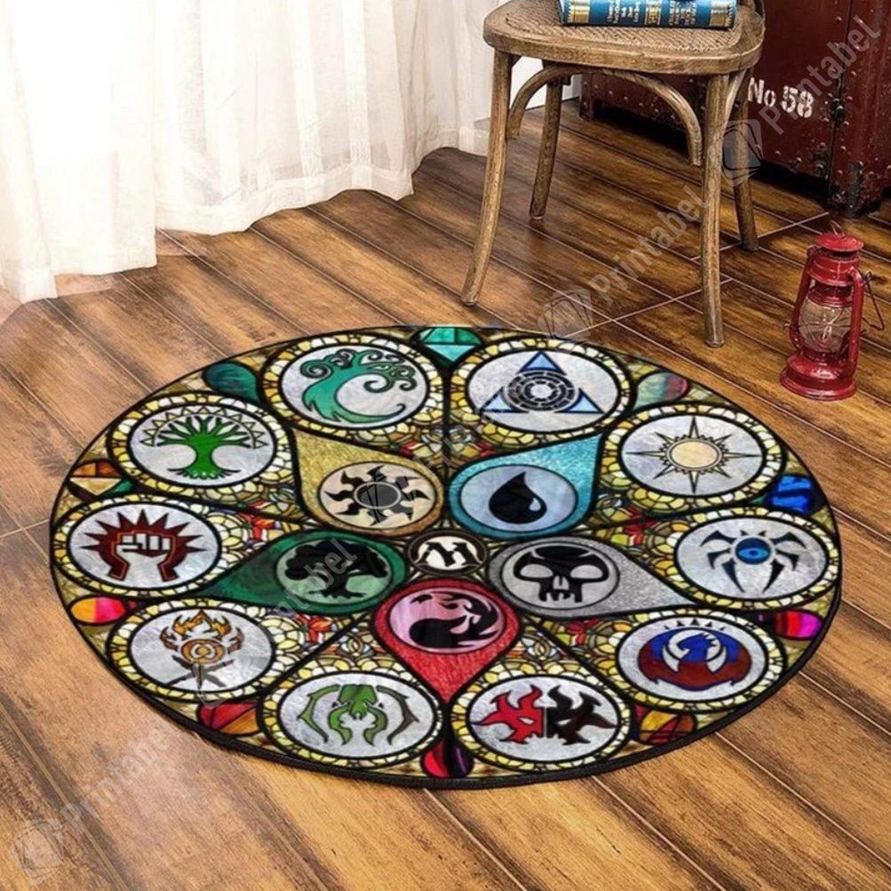Magic Gathering Round Carpet