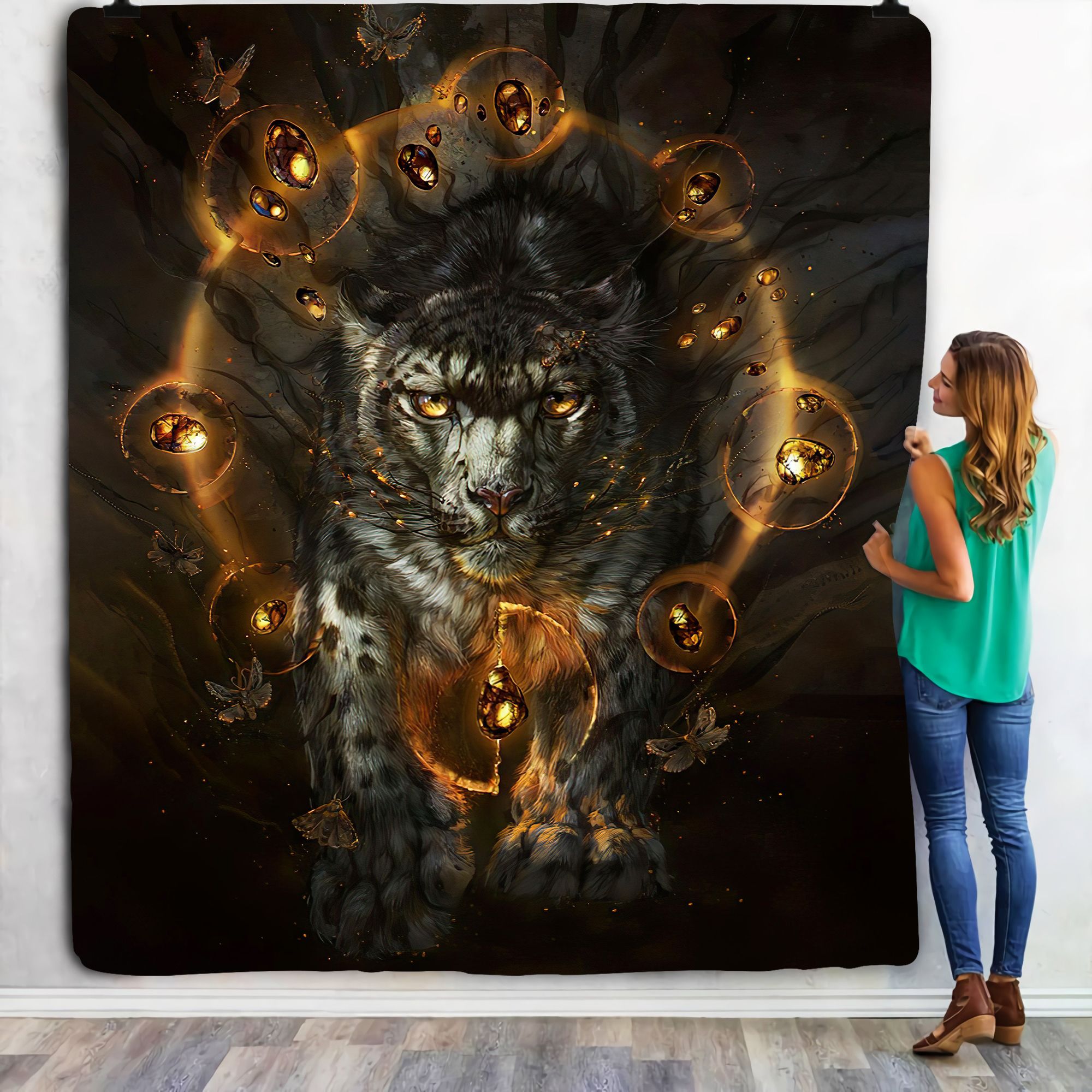 Magic Tiger Fleece Blanket