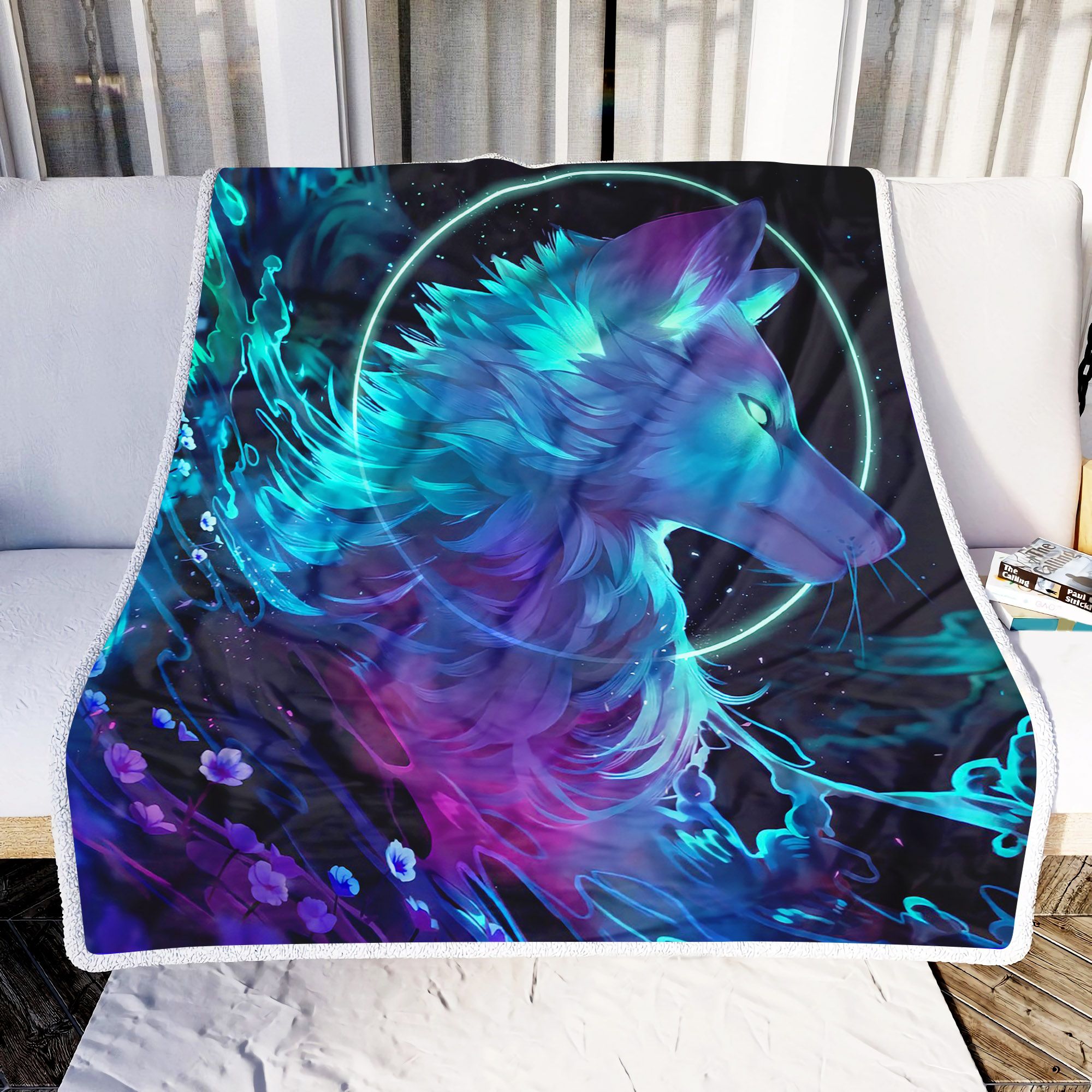 Magic Wolf Fleece Blanket