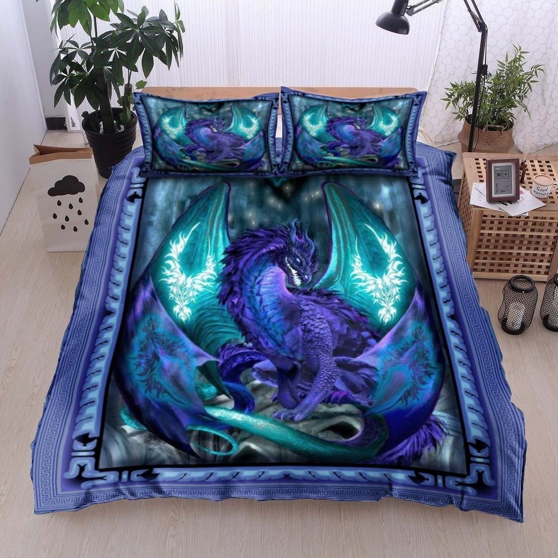Magical Blue Dragon Bedding Set