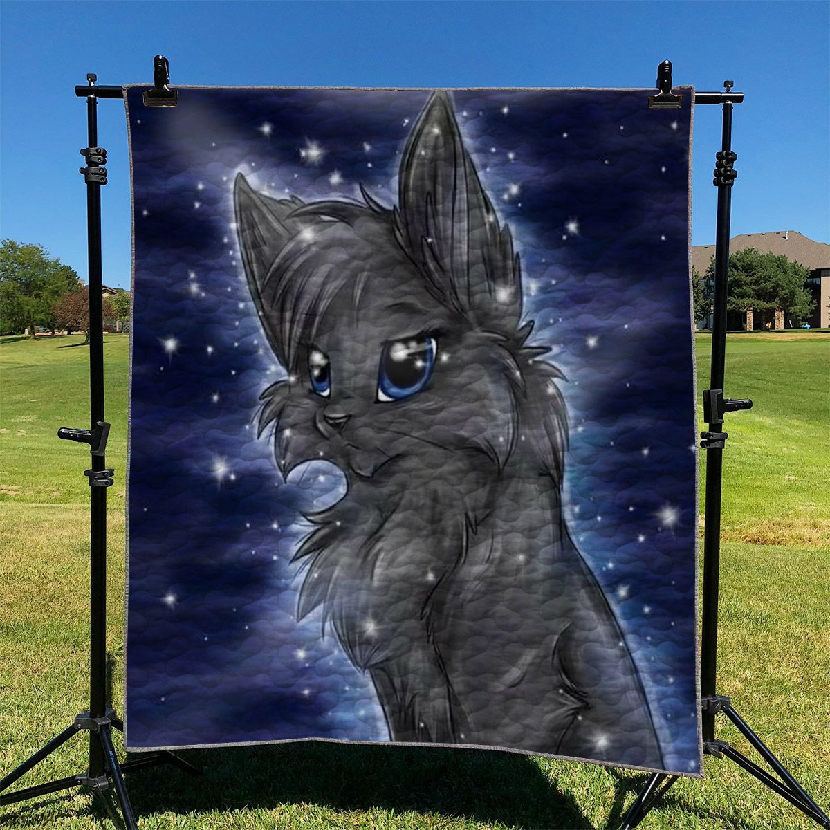 Magical Cat In Night NI2410031DT Quilt Blanket