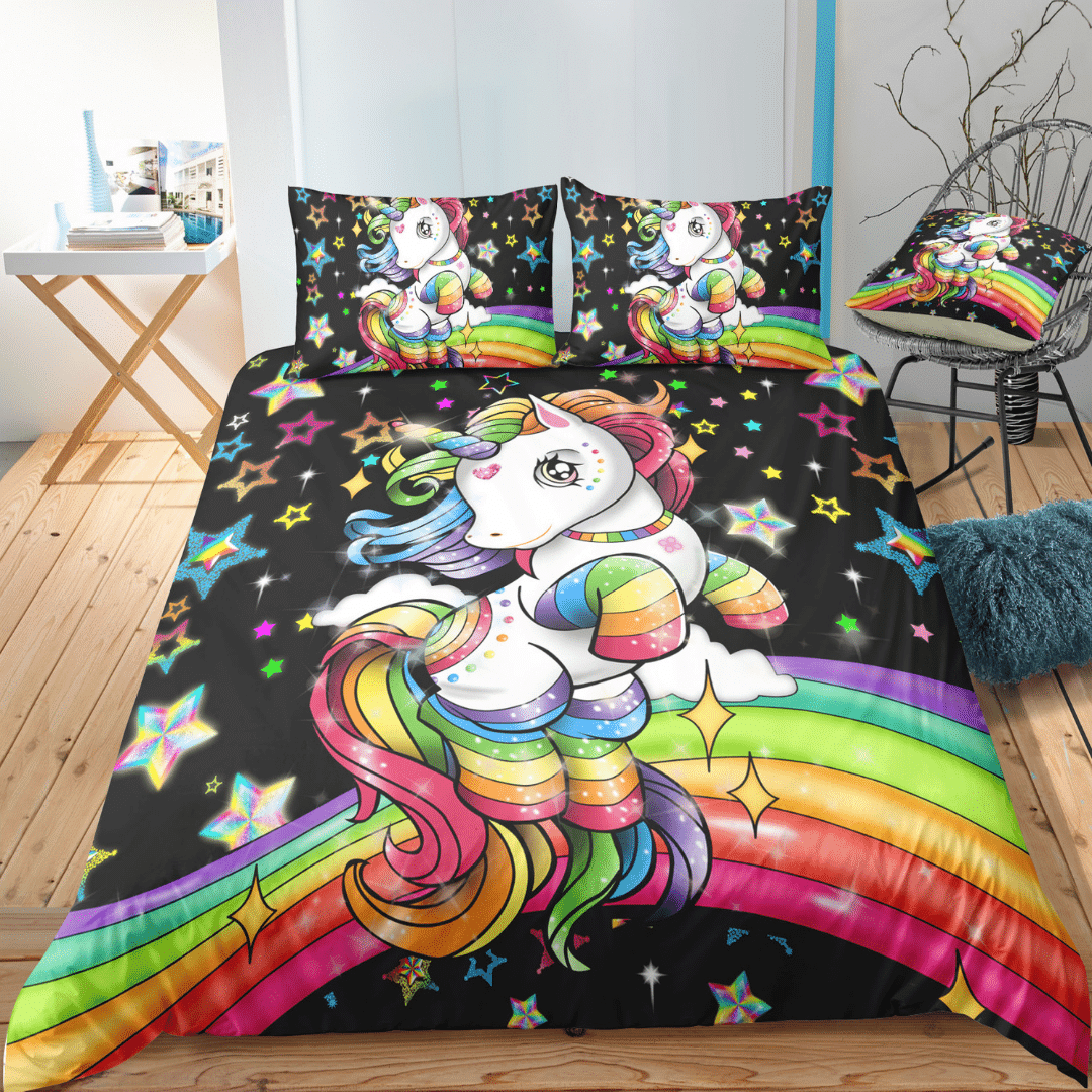 Magical Rainbow Unicorn Bedding Set