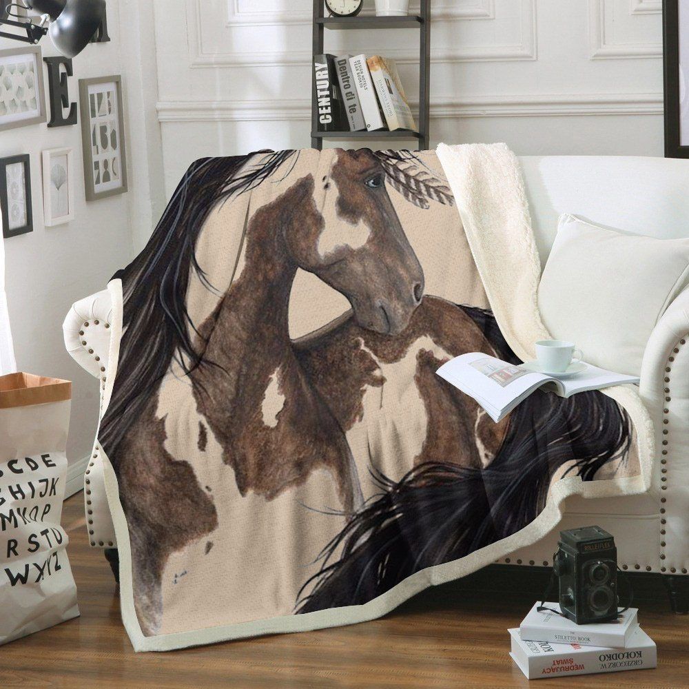 Majestic Dream Horse Sherpa Fleece