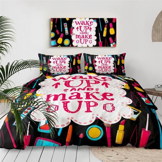 Makeup And Cosmetics Bedding Set
