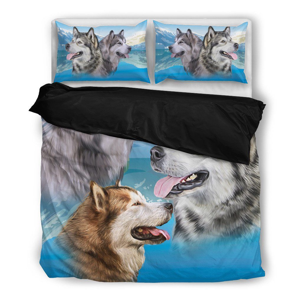 Malamute Dog Themed Bedding Set