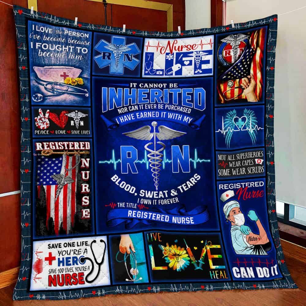 Male Nurse Registered Nurse GS-CL-LD2506 Quilt Blanket