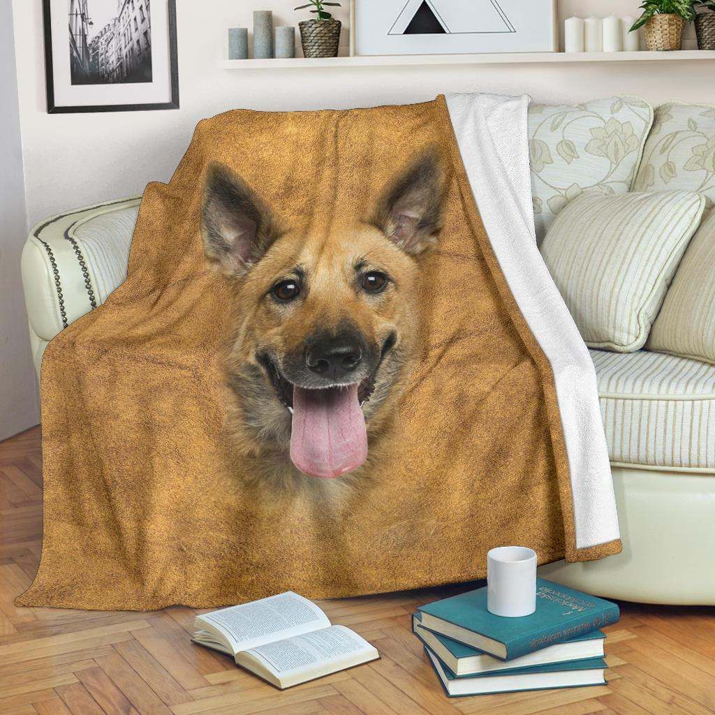 Malinois Face Hair Blanket