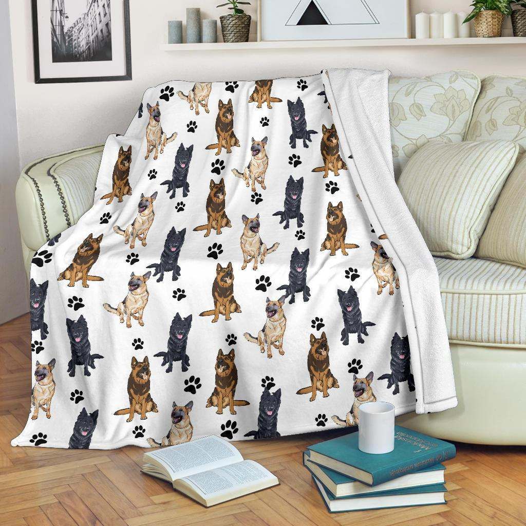 Malinois Paw Blanket