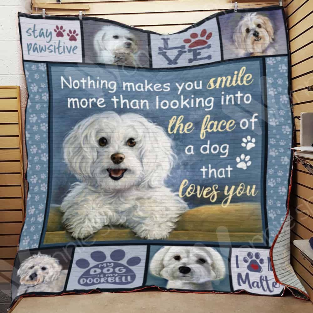Maltese Dog Loves You GS-CL-LD0701 Quilt Blanket
