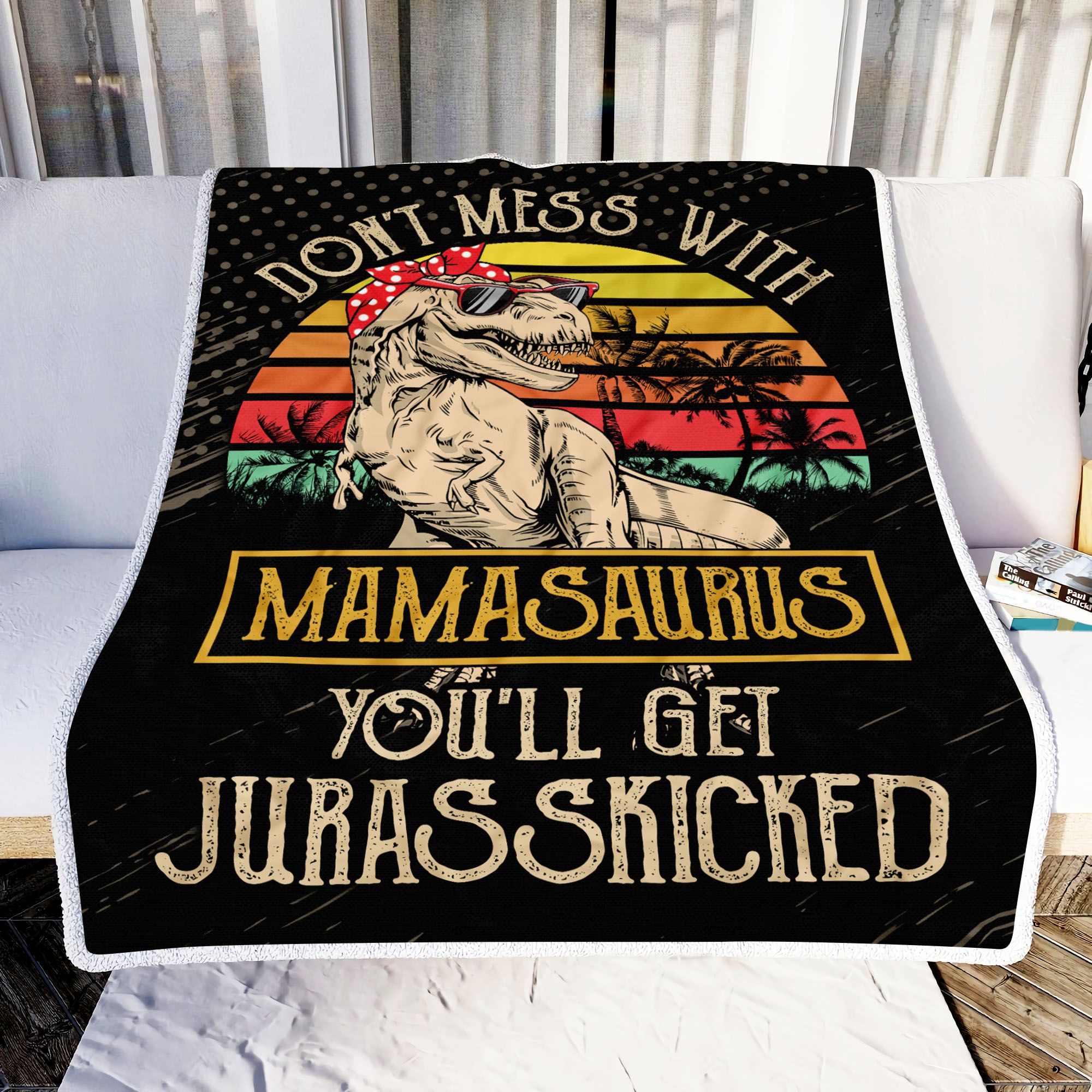 Mamasaurus Fleece Blanket