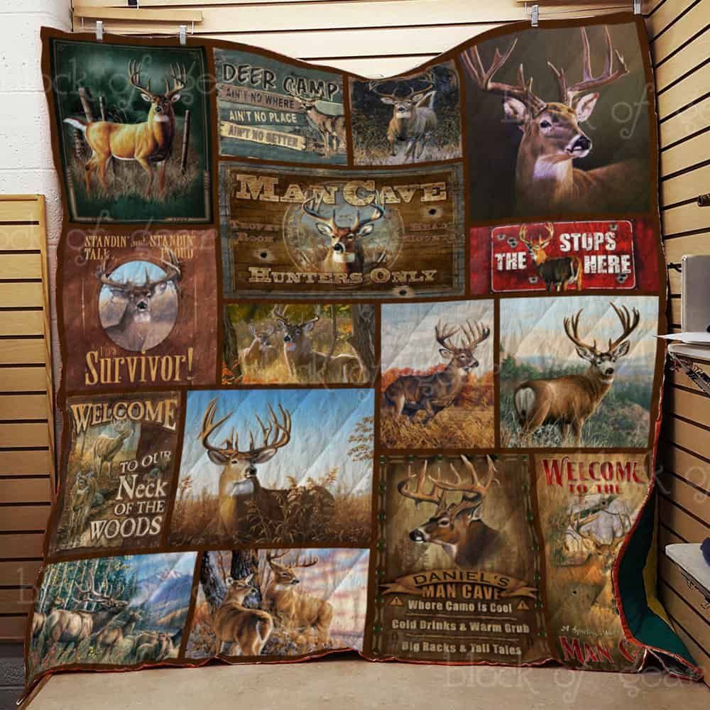 Man Cave Hunting Only 8 GS-CL-LD2910 Quilt Blanket