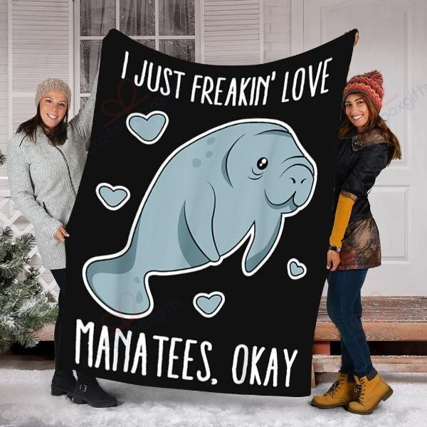 Manatees Sherpa Fleece Blanket