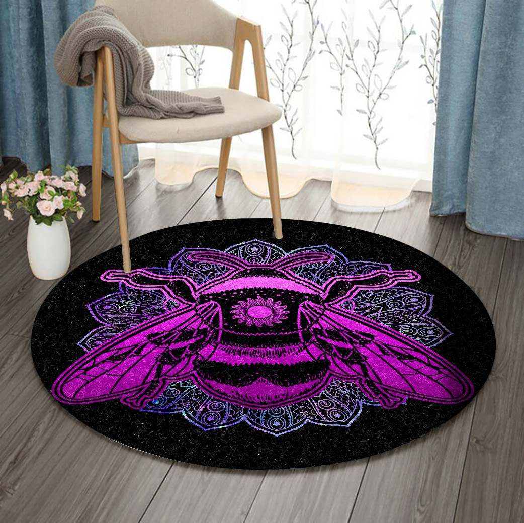 Mandala Bee Round Carpet