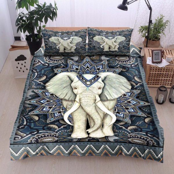 Mandala Bohemian Elephant Bedding Set