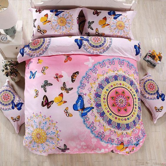 Mandala Butterfly Bedding Set