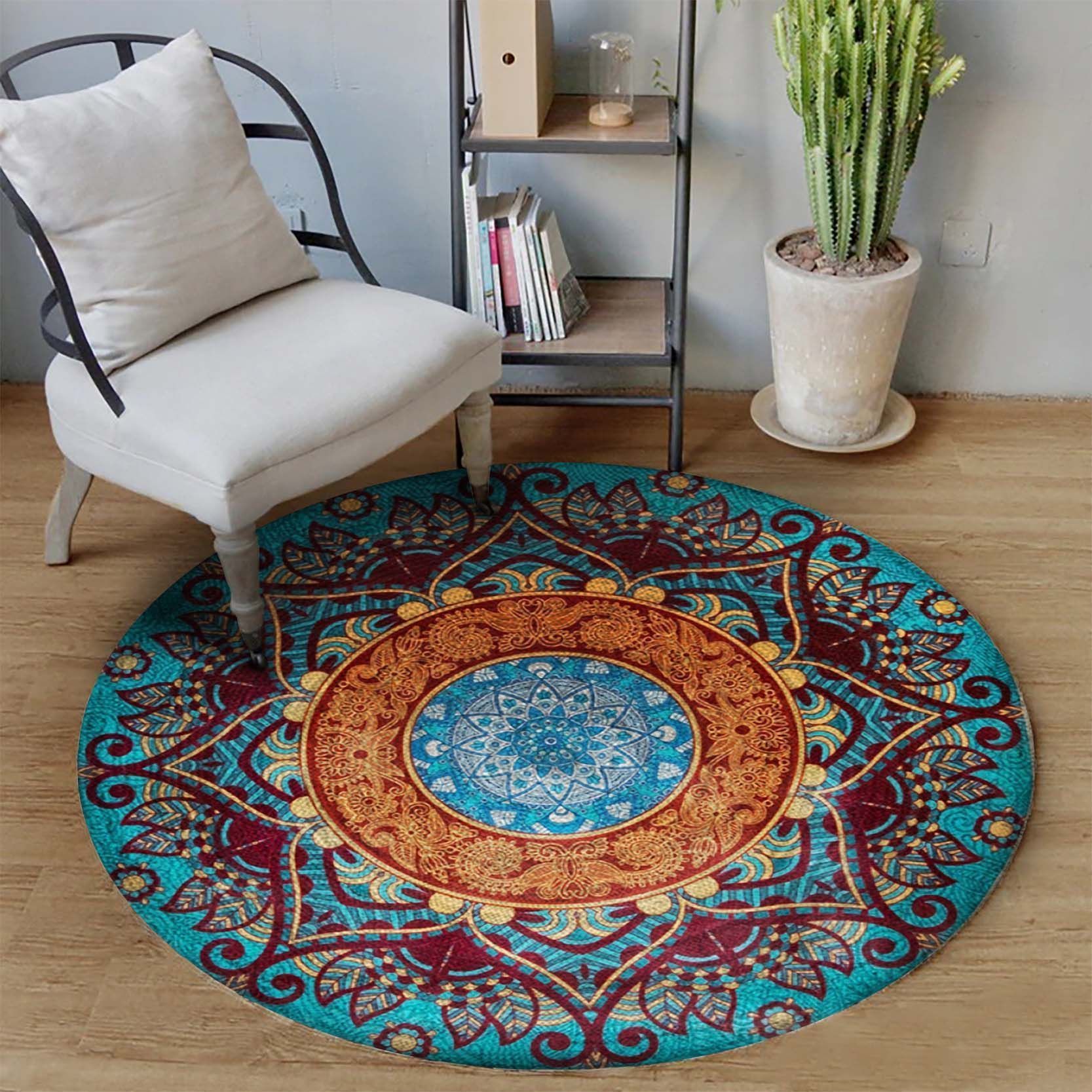 Mandala Color Round Carpet
