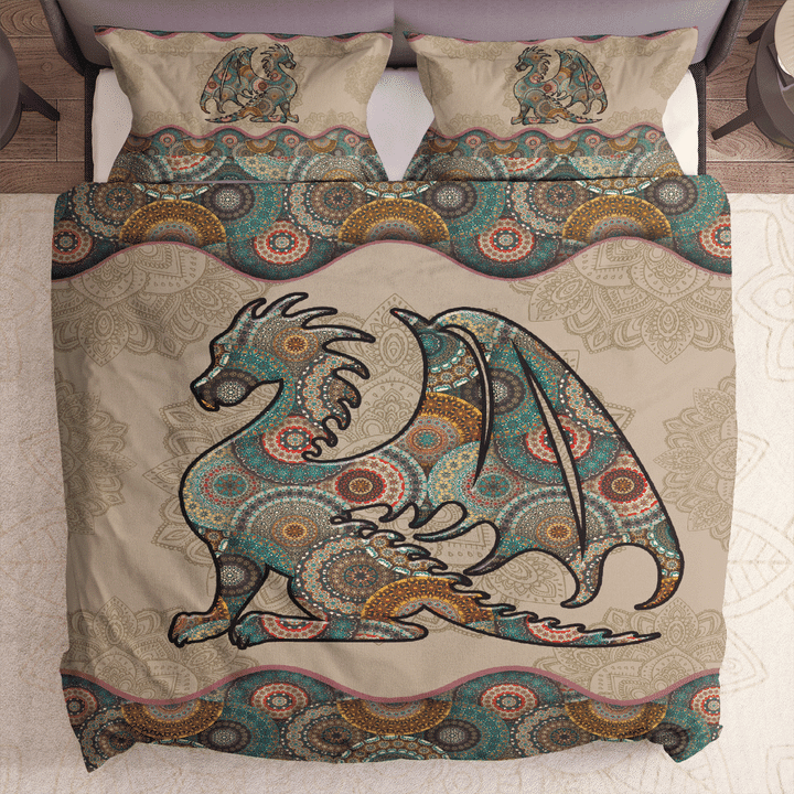 Mandala Dragon Bedding Set