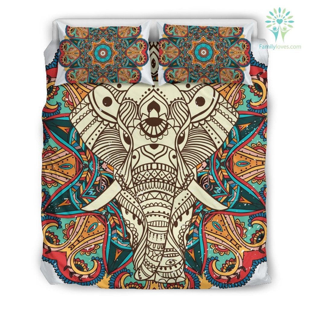 Mandala Elephant 3 Bedding Set