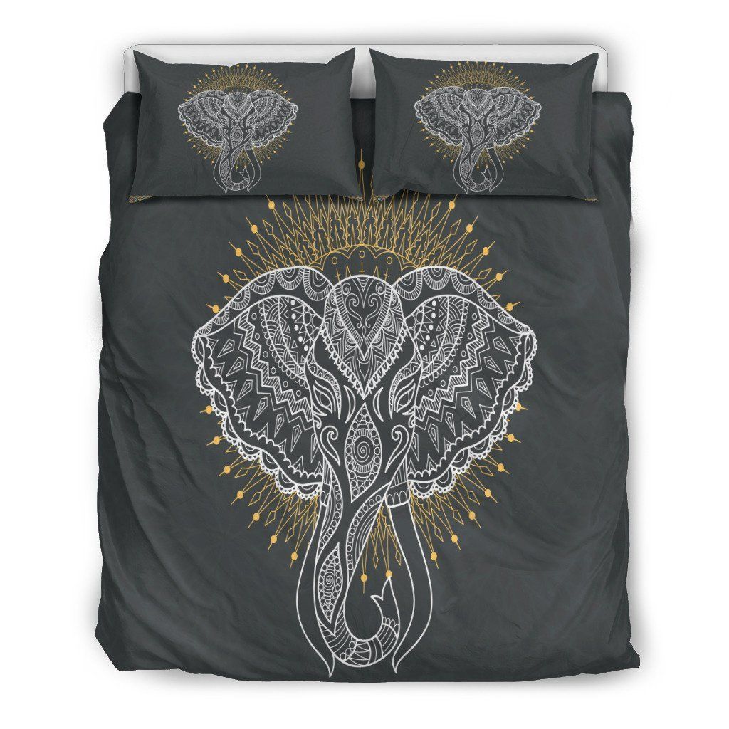 Mandala Elephant Abstract Bedding Set