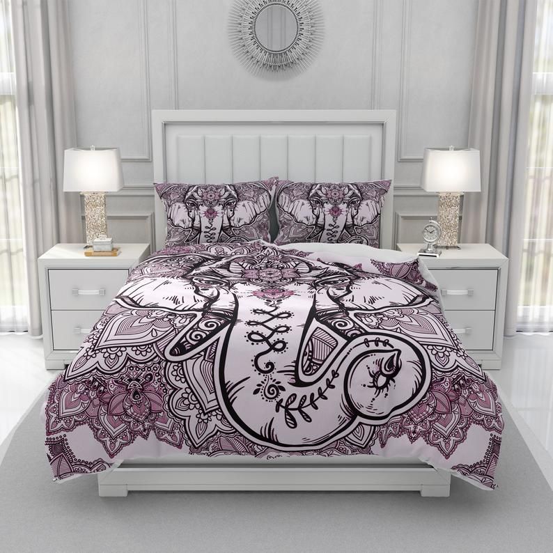Mandala Elephant Bedding Set