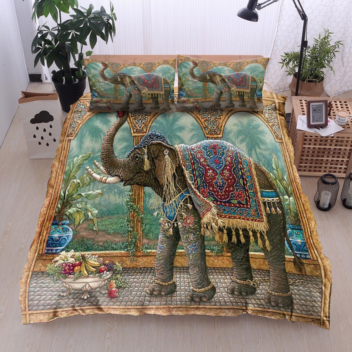 Mandala Elephant Bedding Set