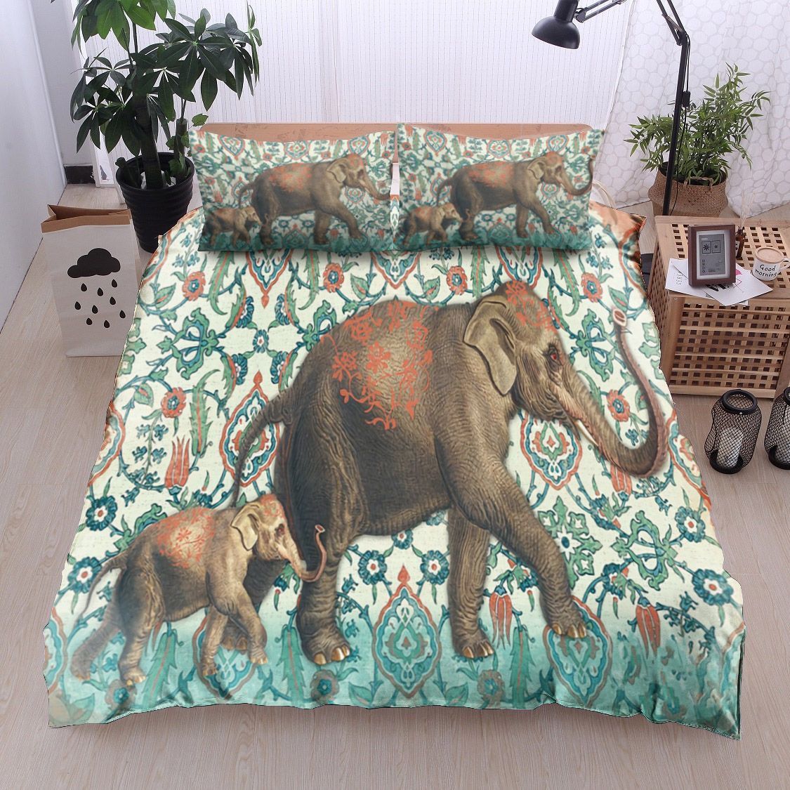 Mandala Elephant Bedding Set