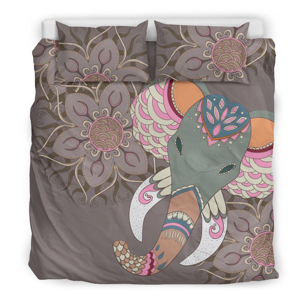 Mandala Elephant Bedding Set