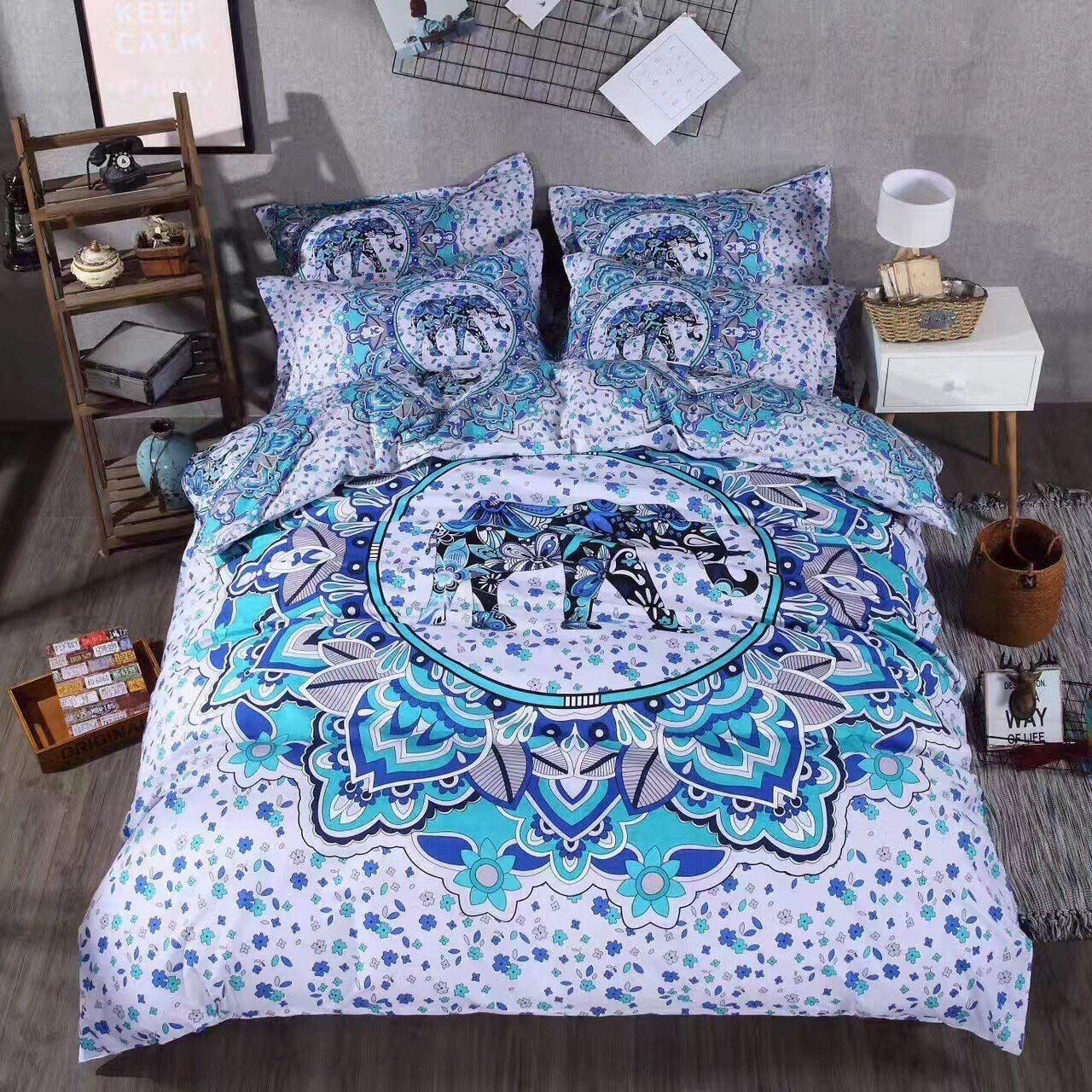 Mandala Elephant Bedding Set