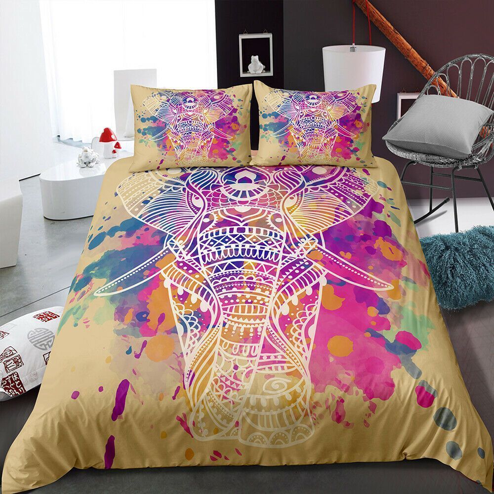 Mandala Elephant Bedding Set